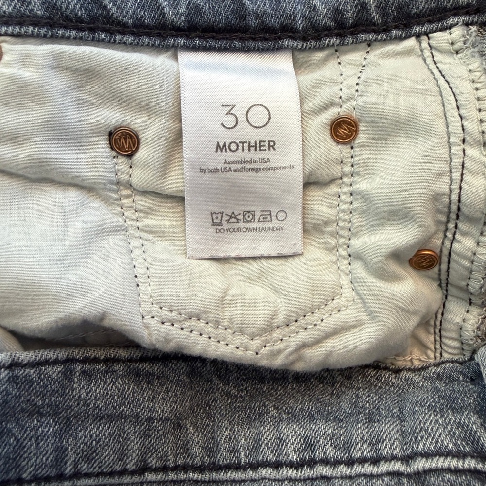 Mother Superior The Dodger Ankle Jean Off the Beaten Patch Relaxed Sz 30 - Picture 7 of 8